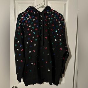 BUCKETLIST Black Multicolor Patterned Hoodie